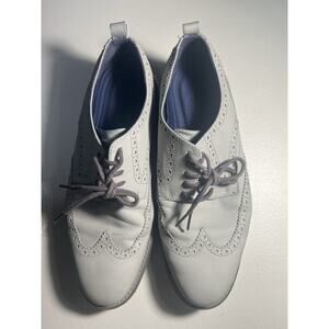 Cole Haan Grand Evolution Gray Leather Wingtip Oxford Dress Shoes Mens 9.5 M